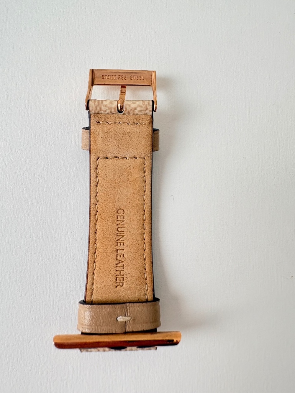 Coach Apple Watch Band 38/40/41mm Signature Canvas & Rose Gold Hardware - Picture 3 of 5